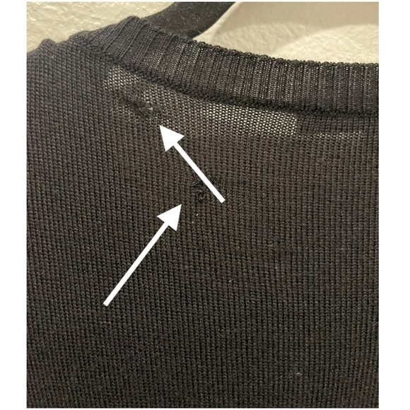 SEE BY CHLOE Lurex Blue Metallic Sweater Mini Dress - Picture 6 of 8